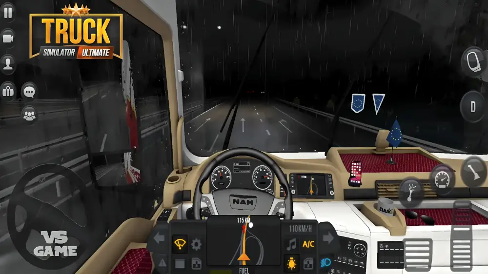 player is enjoying truck simulator apk on desktop