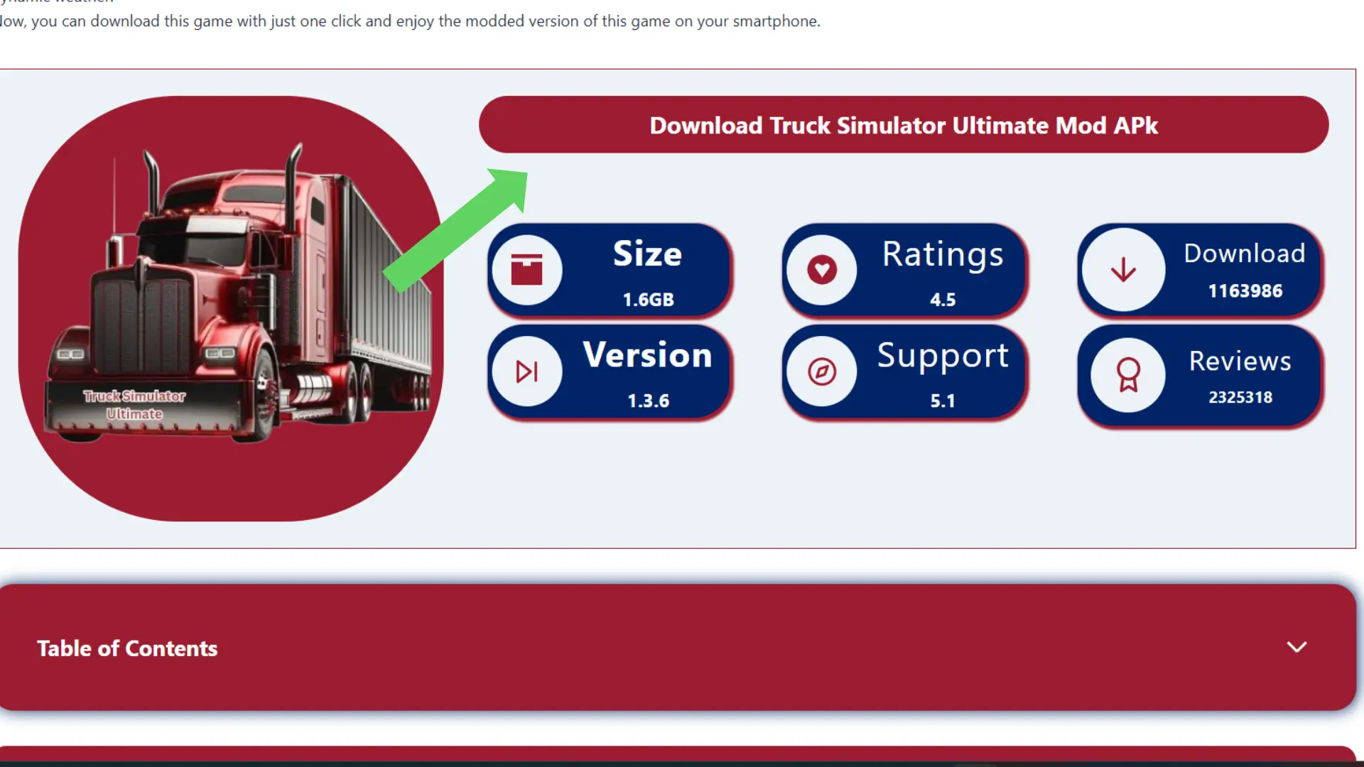 download latest version v1.3.7 of truck ultimate apk